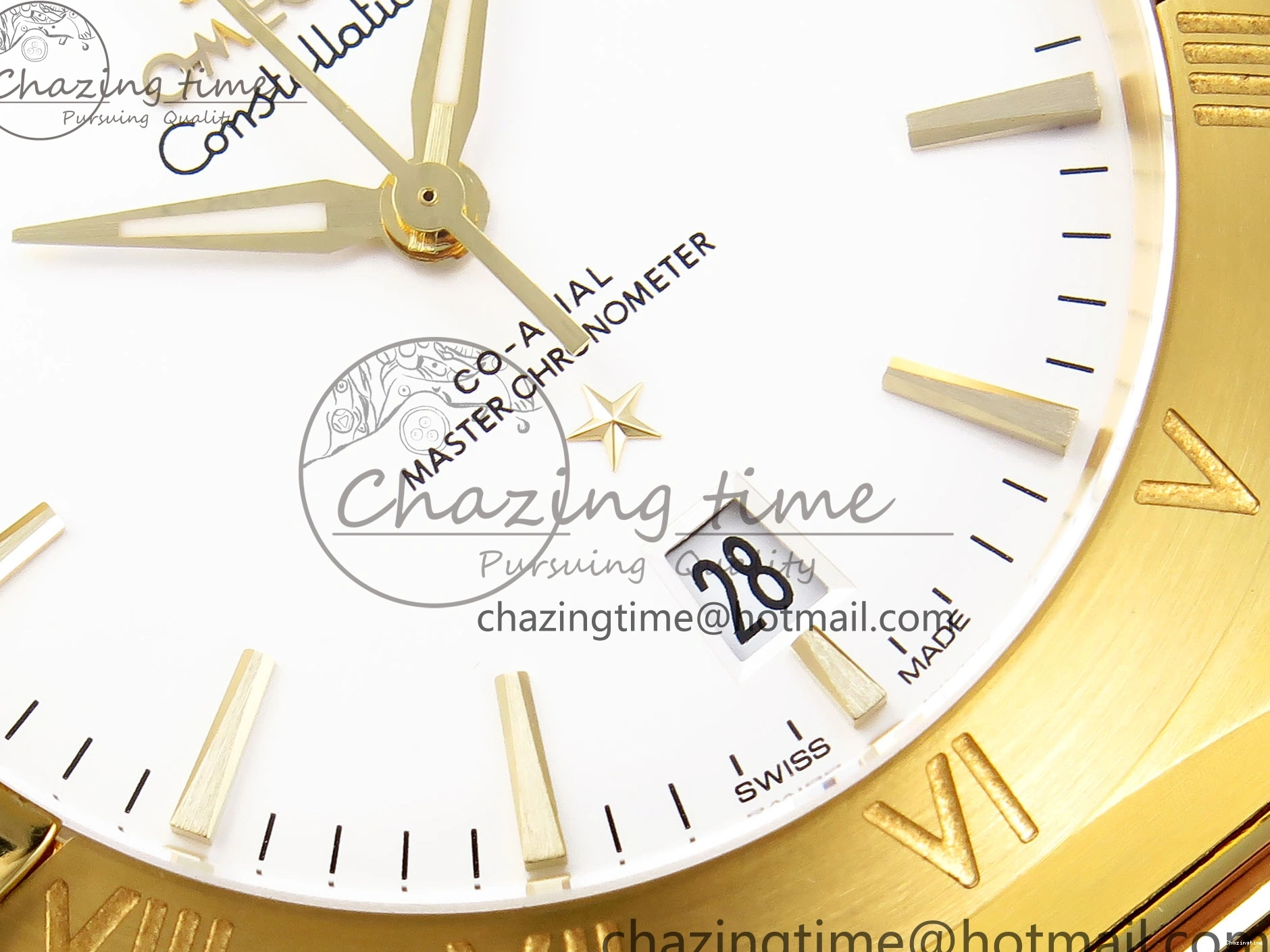 0514 Constellation 39mm YG ASWF 1:1 Best Edition White Dial on YG Bracelet A Casual 7780